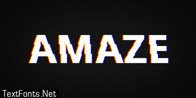 Amaze editable text style effect