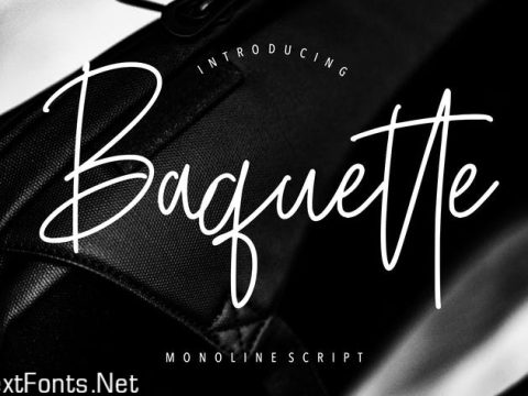 Baquette Monoline Script