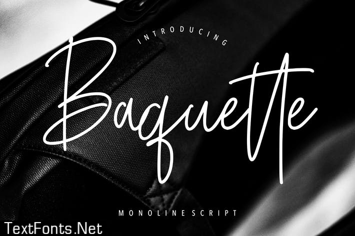 Baquette Monoline Script