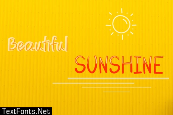 Beautiful Sunshine Font