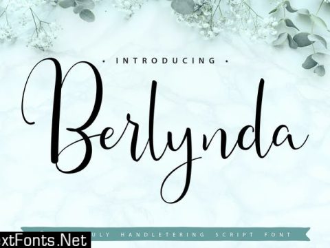 Berlynda | Handletering Script Font