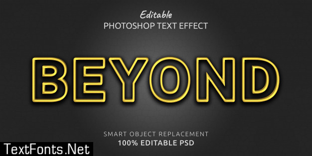 Beyond text style effect