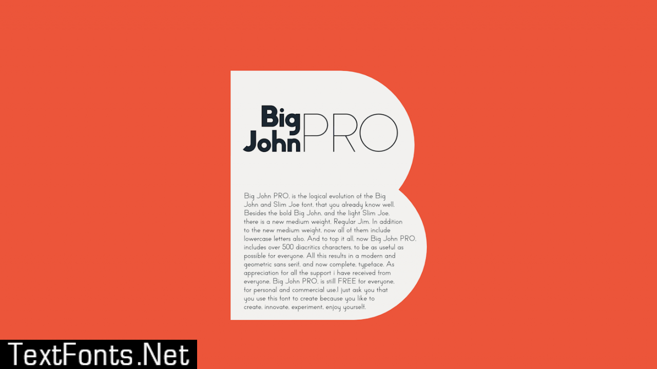 Big John PRO Font Family