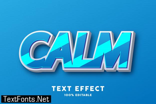 Blue glossy text effect