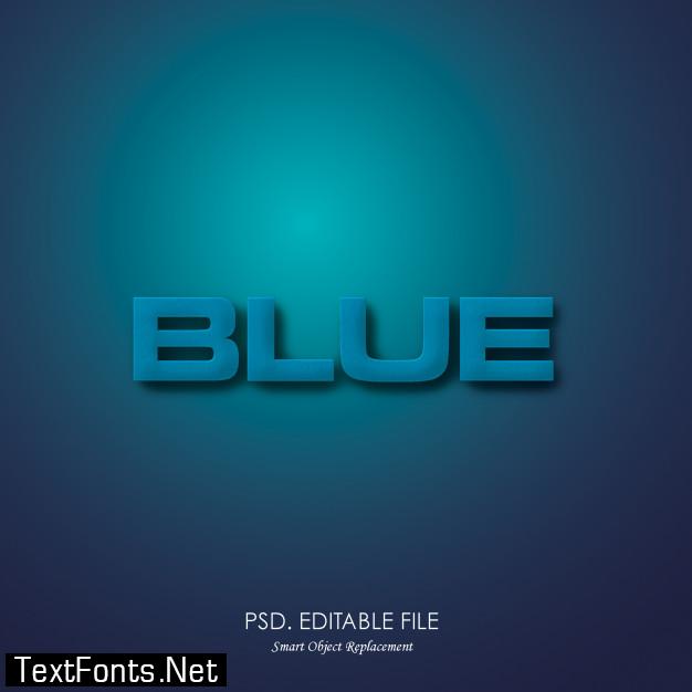 Blue text texture 3d effect