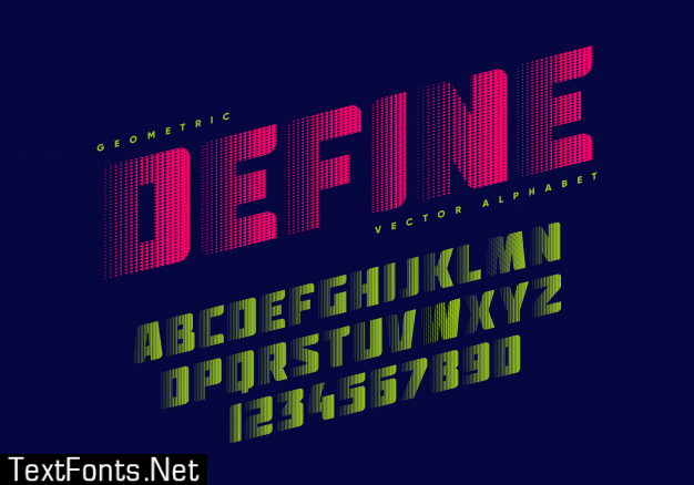 Bold sportive font effect