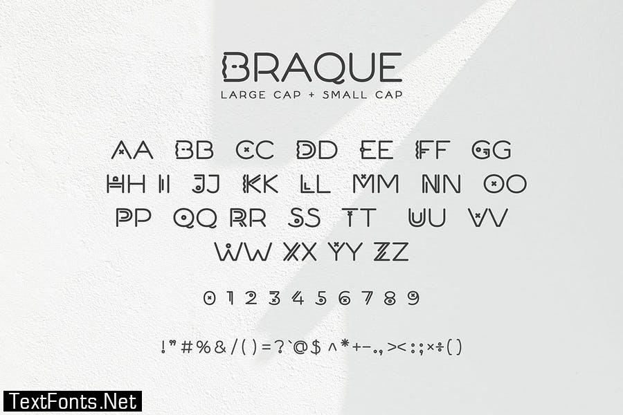 Braque - Modern Geometric Logo Font