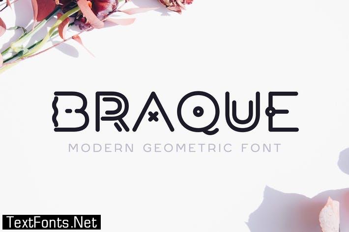 Braque - Modern Geometric Logo Font