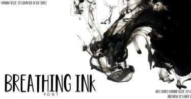 Breathing Ink Font