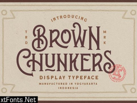 Brown Chunkers - Display Typeface