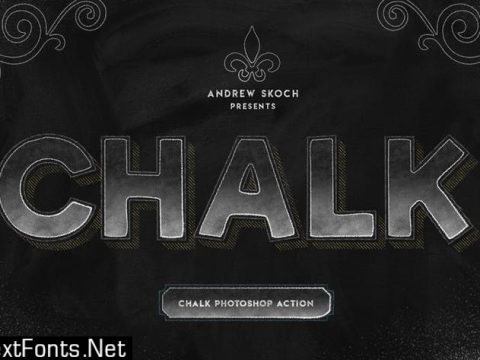 Chalk Lettering - Photoshop Action AUWJEZD