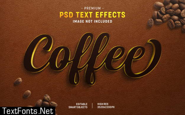 Coffee text effect generator