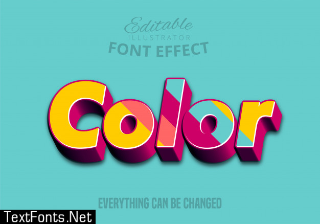 Color text, editable text style