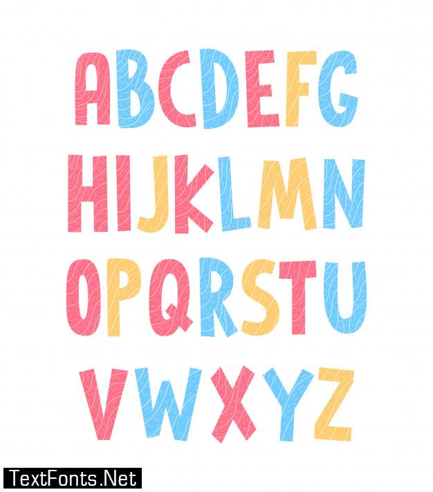 Colorful alphabet