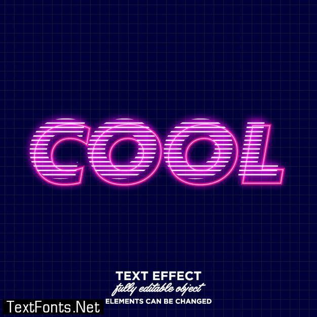 Cool glowing text effect