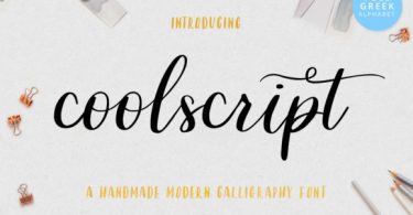 Coolscript Font