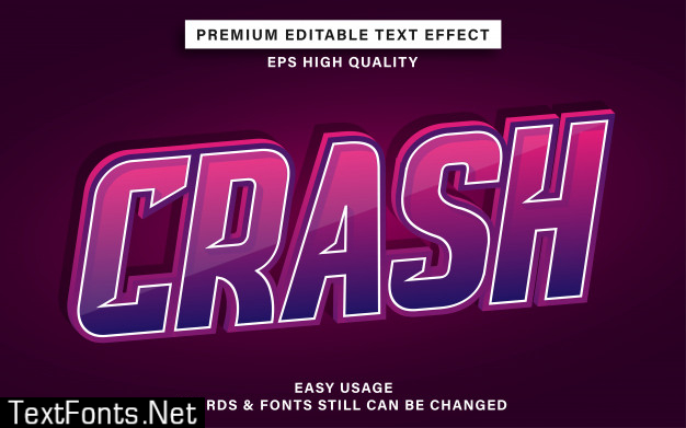 Crash text effect