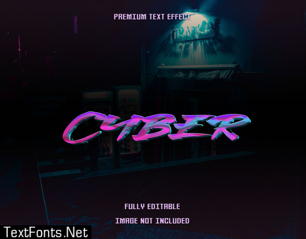 Cyber text effect