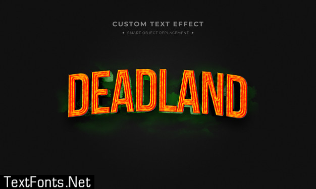 Deadland 3d text style