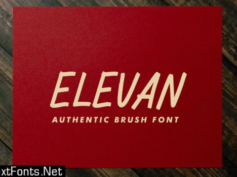 Elevan Brush Font