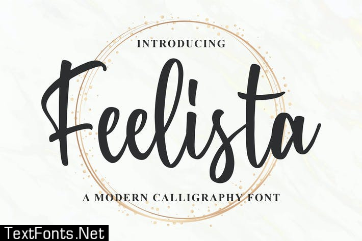 Feelista - a Modern Calligraphy Font