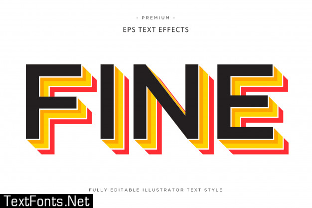 Fine colorful 3d ext effect  3d text style