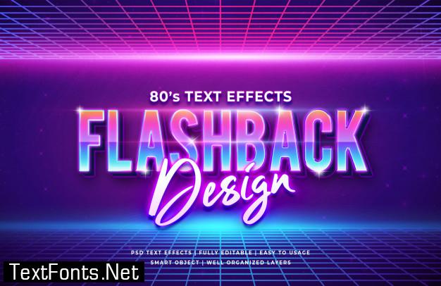 Flashback Design 80 S Retro Text Effect