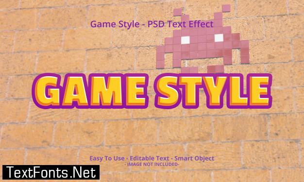 Game style 3d text effect