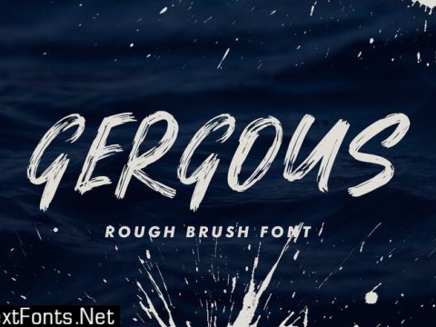 Gergous Brush Font