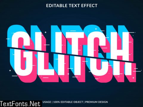 Glitch text effect