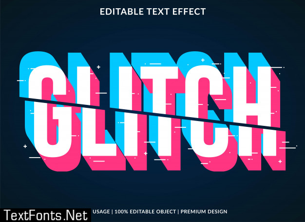 Glitch text effect