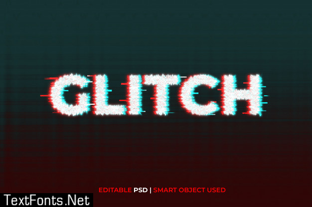 Glitch text effect