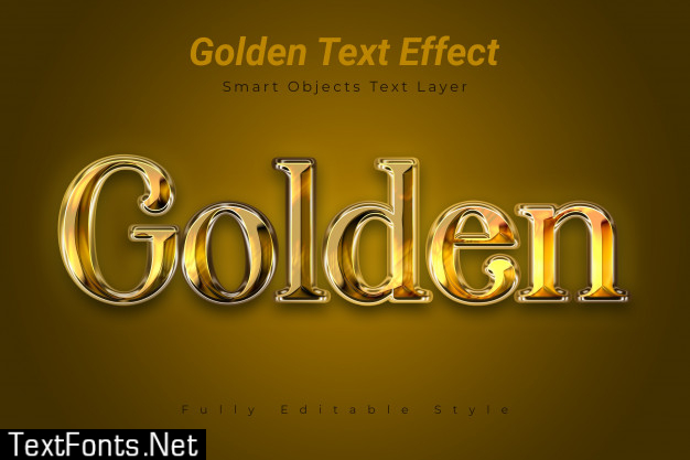 Golden text effect