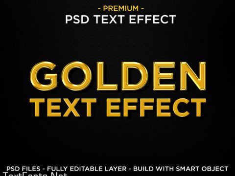 Golden text effect