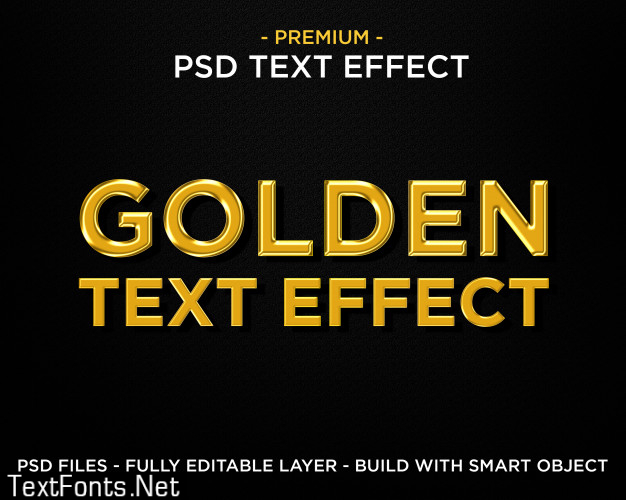 Golden text effect