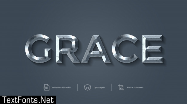 Grace text effect design