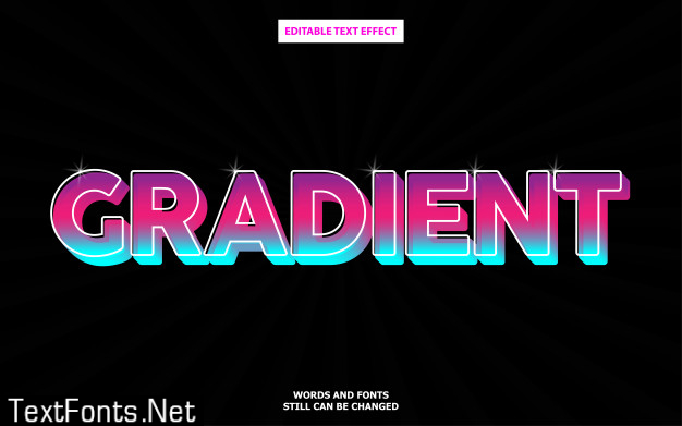 Gradient text effect