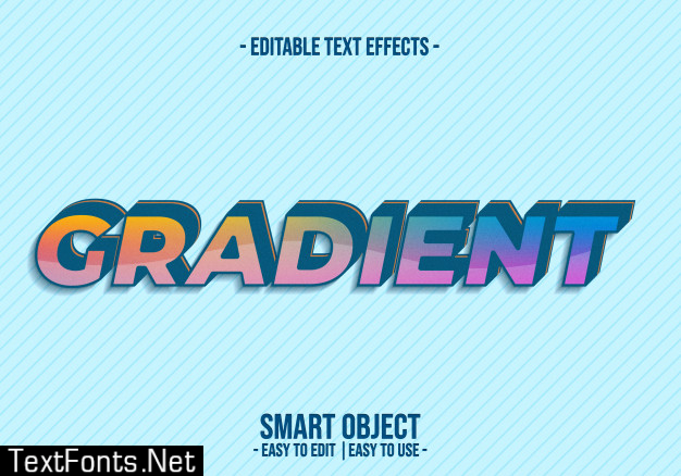 Gradient text style effect