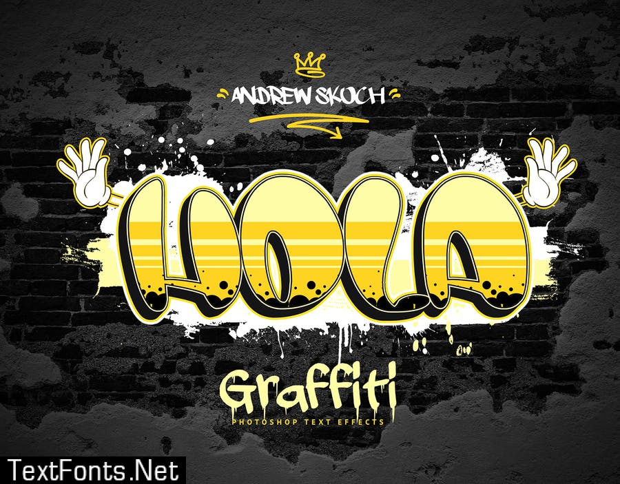 Graffiti Text Effects - 10 PSD - vol 3