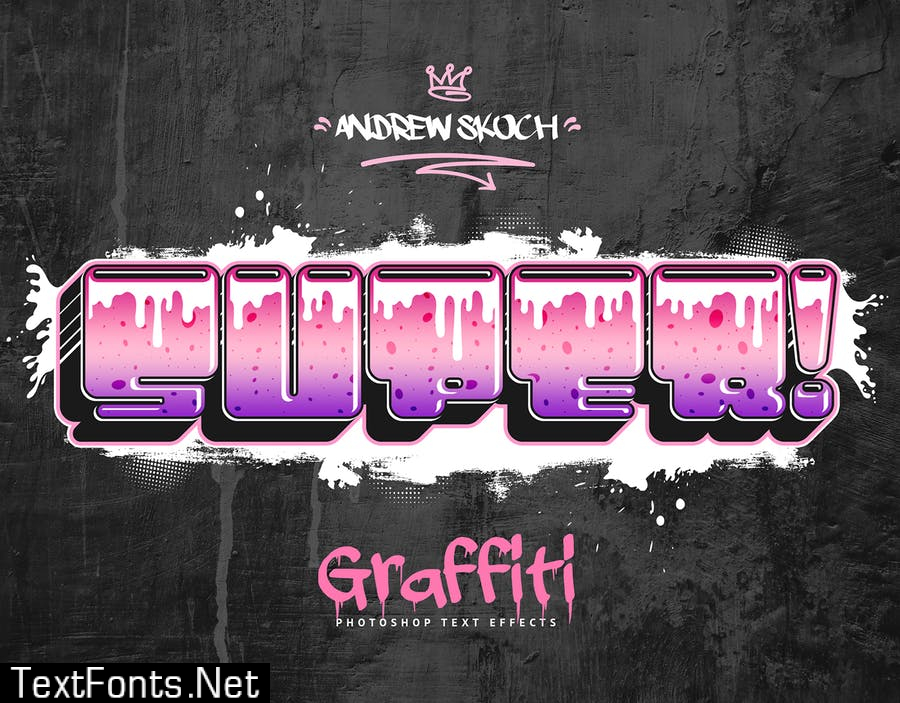 Graffiti Text Effects - 10 PSD - vol 3