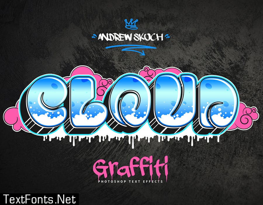 Graffiti Text Effects - 10 PSD - vol 3