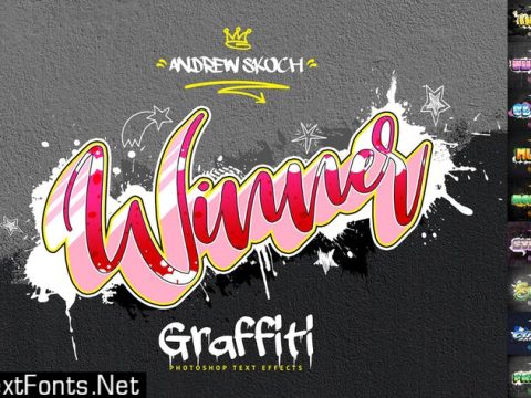 Graffiti Text Effects - 10 PSD - vol 3