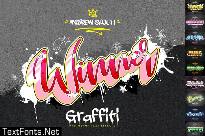 Graffiti Text Effects - 10 PSD - vol 3