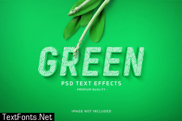 Green text effect