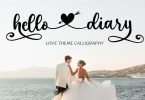 Hello Diary - Love Theme Calligraphy Font