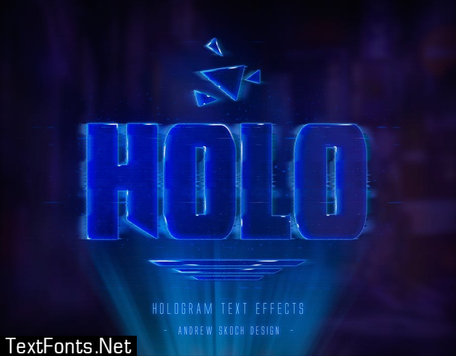 Hologram Text Effects ZECG9J2