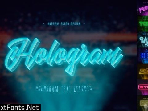 Hologram Text Effects ZECG9J2