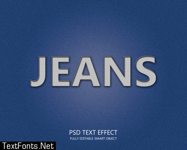 Jeans text effect