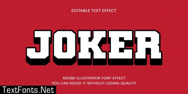 Joker text font effect