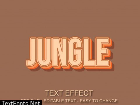 Jungle text effect